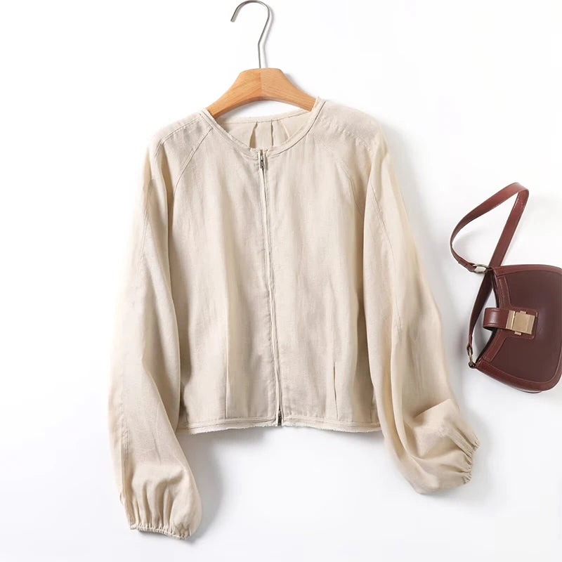 YENKYE  2025 Women Casual Commuting Style Linen