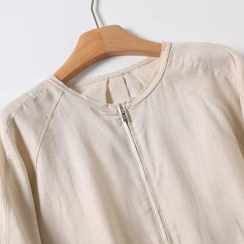 YENKYE  2025 Women Casual Commuting Style Linen