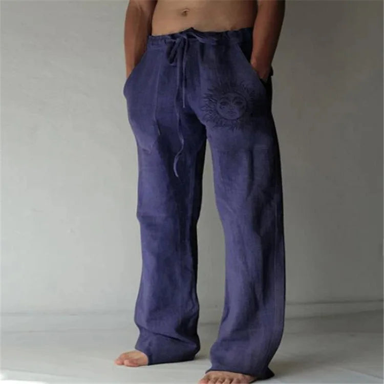 Streetwear Men's Cotton Linen Pants