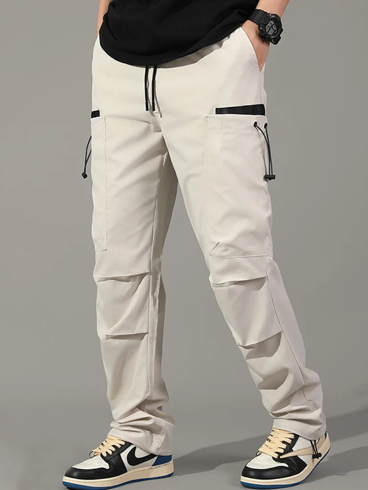 Cargo Pants Man High Street Korean Fashion Casual