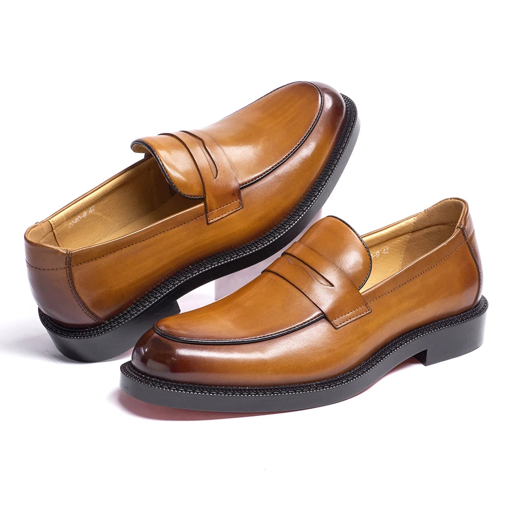 Loafer Shoes For Men Genuine Leather