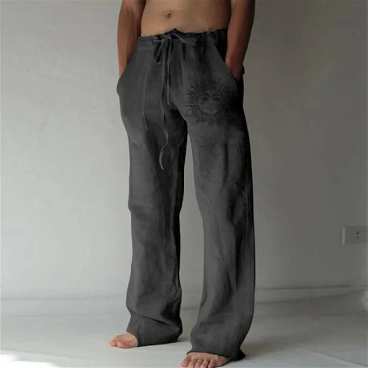 Streetwear Men's Cotton Linen Pants