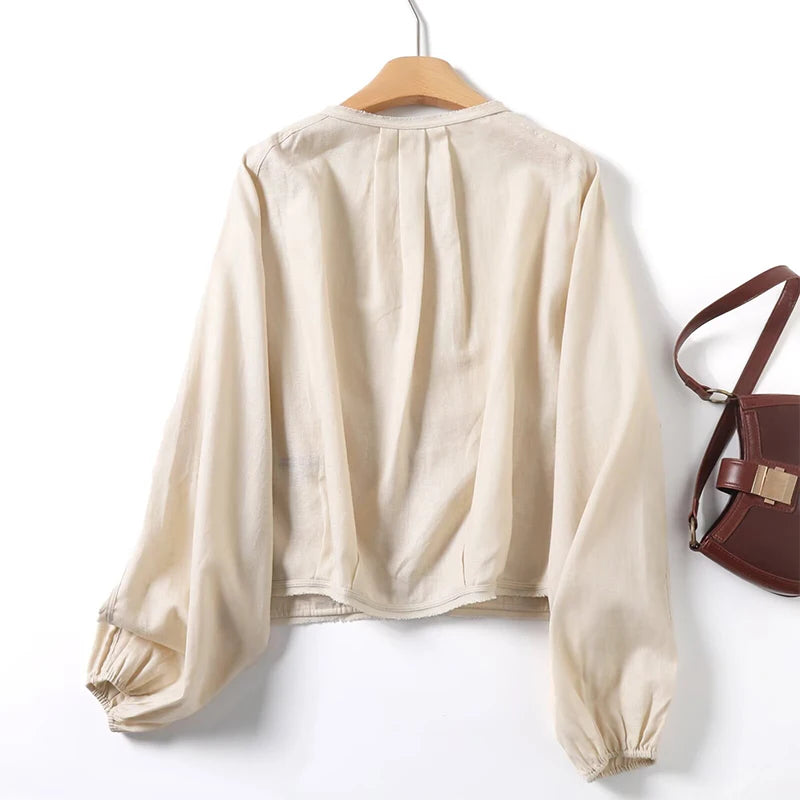 YENKYE  2025 Women Casual Commuting Style Linen