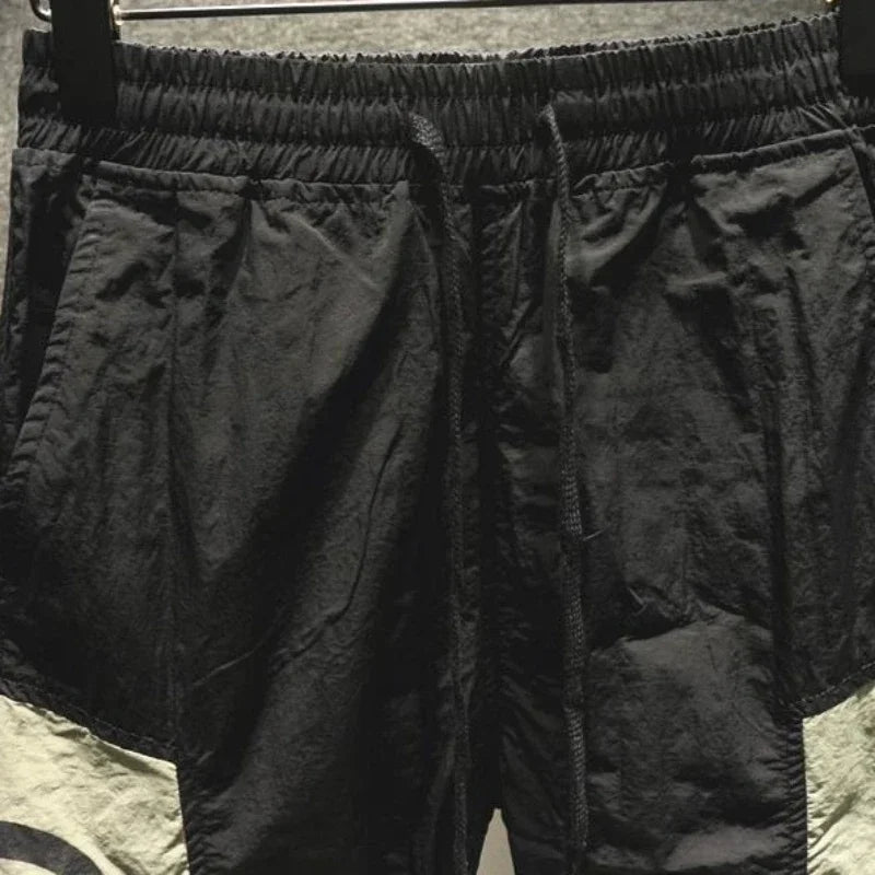 Cargo Pants for Men Summer Black Trousers Man