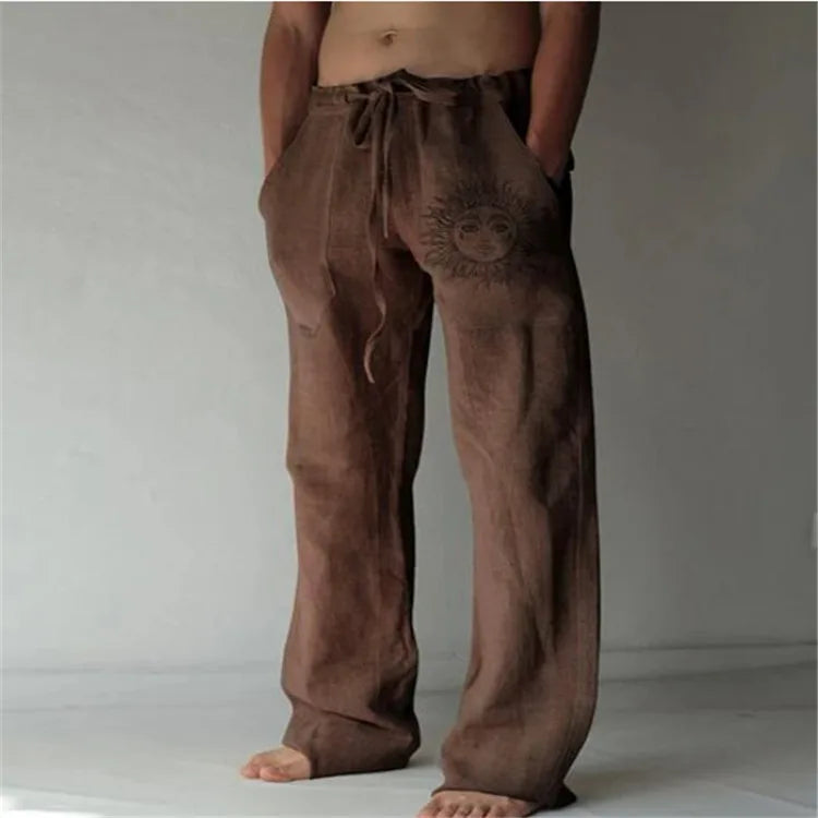 Streetwear Men's Cotton Linen Pants