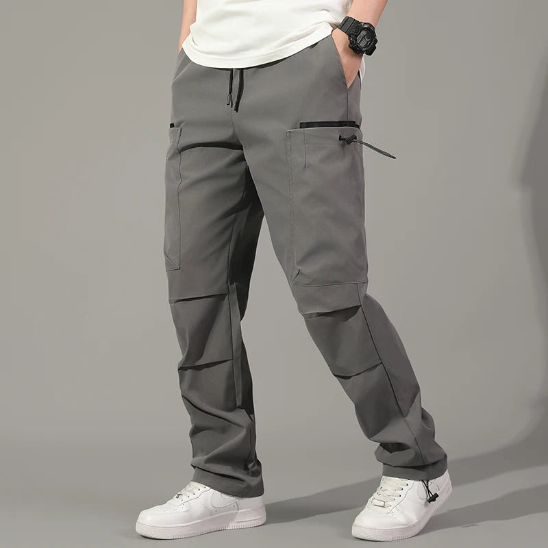 Cargo Pants Man High Street Korean Fashion Casual