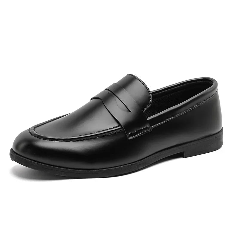 Retro Suede Loafers Man Comfortable Low Cut Casual Shoes Men Slip-On