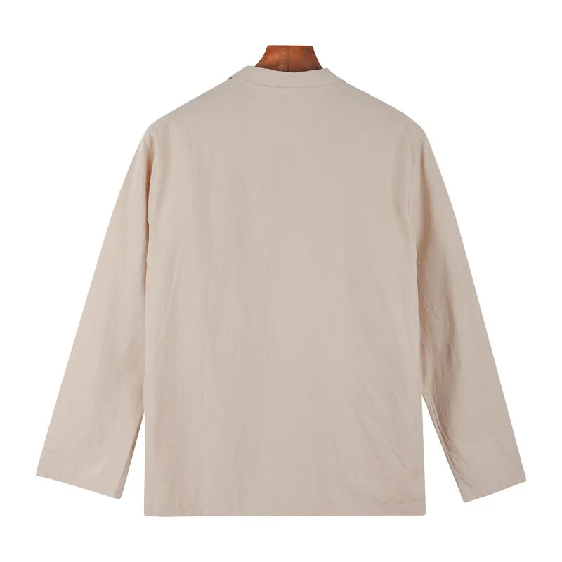 Cotton Linen Men's Extremely Thin Jacket Summer