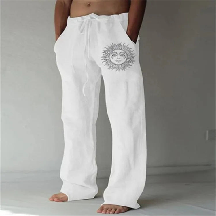 Streetwear Men's Cotton Linen Pants