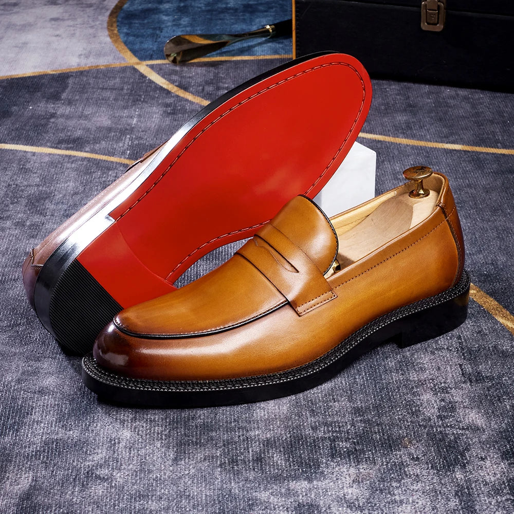 Loafer Shoes For Men Genuine Leather
